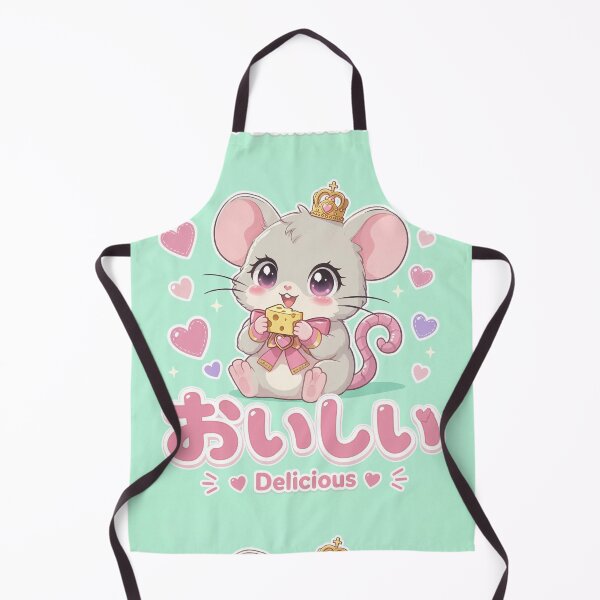 Item preview, Chibi Fancy Rat Japanese 'delicious' design cute kawaii designed and sold by Vintage Designs +.