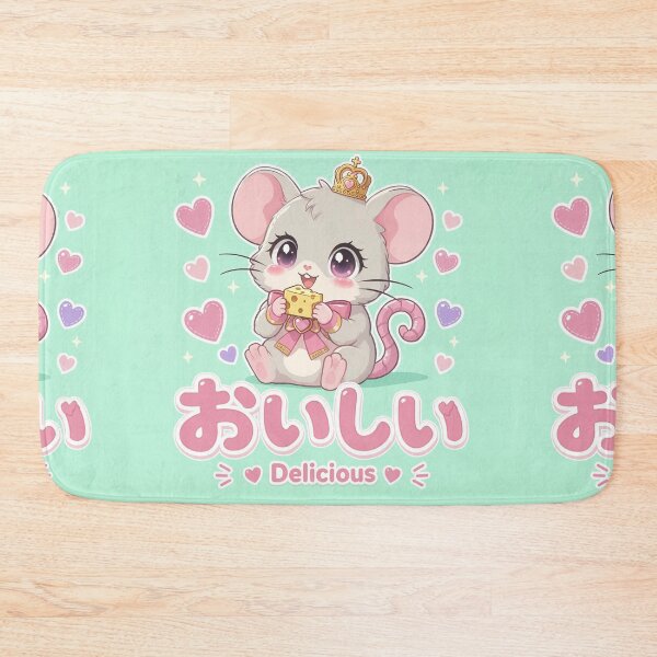 Item preview, Chibi Fancy Rat Japanese 'delicious' design cute kawaii designed and sold by Vintage Designs +.