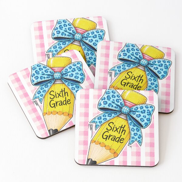 Item preview, Sixth Grade Pencil Bow Back to School Graphic designed and sold by ROUX-ART.