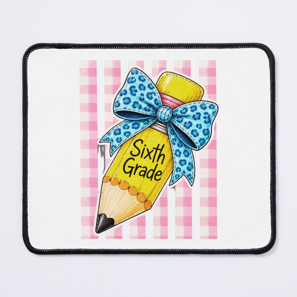 Item preview, Sixth Grade Pencil Bow Back to School Graphic designed and sold by ROUX-ART.