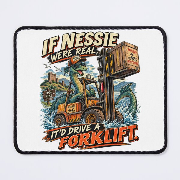 Item preview, If Nessie Were Real Forklift designed and sold by RetroNibylander.