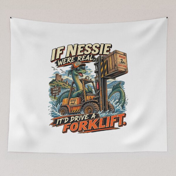 Item preview, If Nessie Were Real Forklift designed and sold by RetroNibylander.