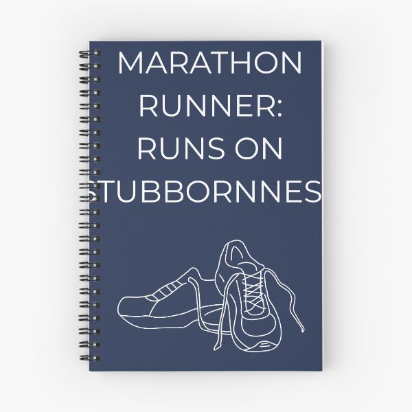 Item preview, Marathon Runner, Runs on Stubbornness Gift designed and sold by Zyvora-merch.