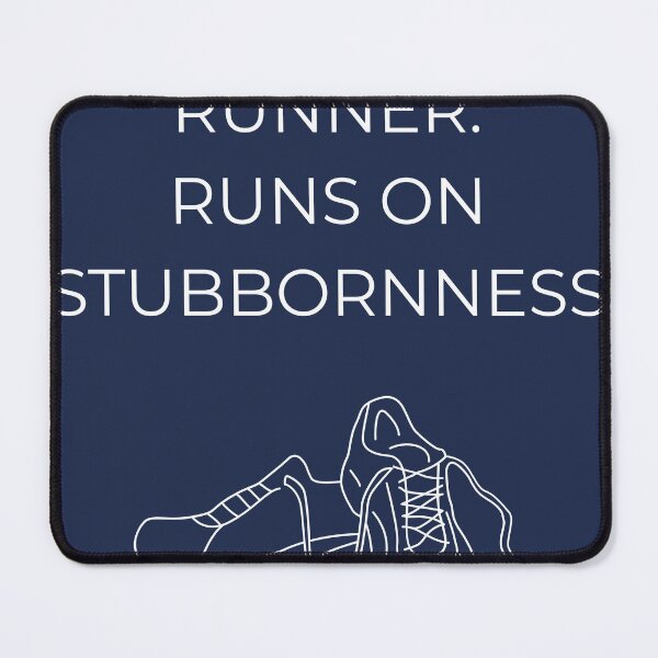 Item preview, Marathon Runner, Runs on Stubbornness Gift designed and sold by Zyvora-merch.
