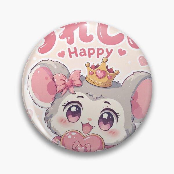 Item preview, Chibi Fancy Rat Japanese 'Happy' design cute kawaii designed and sold by Vintage Designs +.