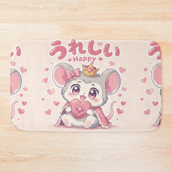 Item preview, Chibi Fancy Rat Japanese 'Happy' design cute kawaii designed and sold by Vintage Designs +.