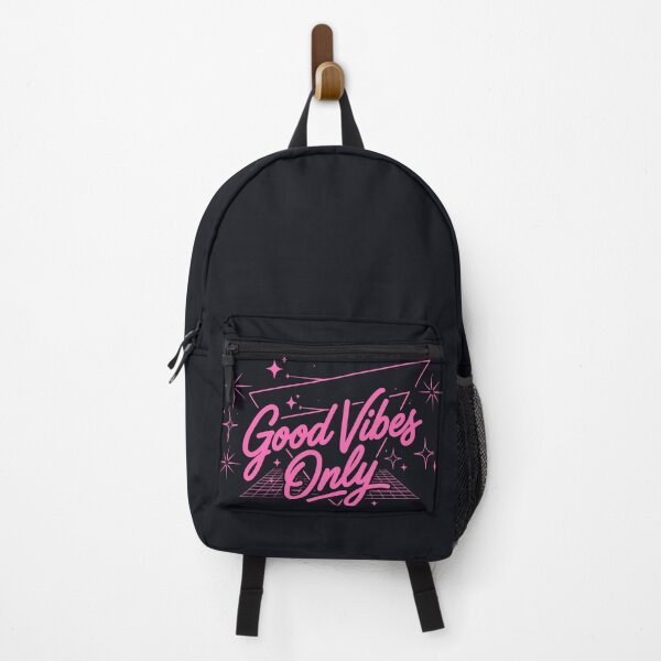 Item preview, Good Vibes Only (Neon Pink Text) - Synthwave Aesthetic & Retro 80s designed and sold by RetroNeon.