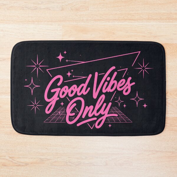 Item preview, Good Vibes Only (Neon Pink Text) - Synthwave Aesthetic & Retro 80s designed and sold by RetroNeon.