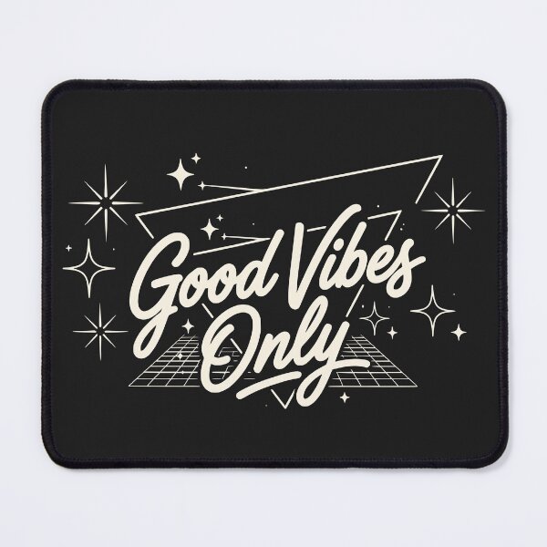 Item preview, Good Vibes Only (Off-White Text) - Retro 80s Retrowave Typography designed and sold by RetroNeon.