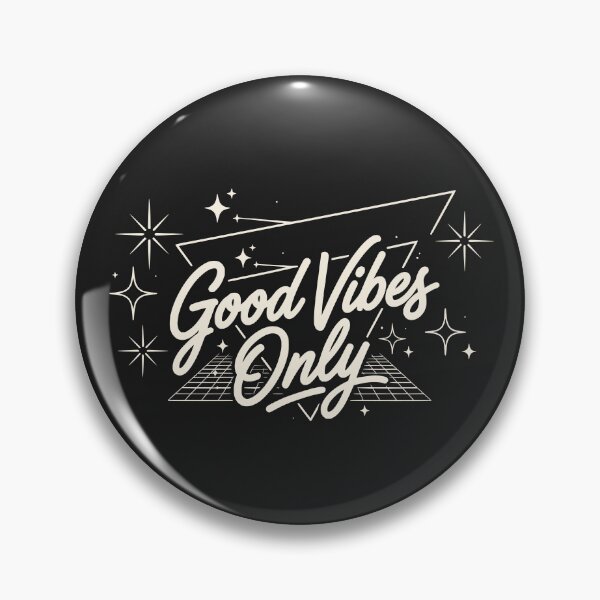 Item preview, Good Vibes Only (Off-White Text) - Retro 80s Retrowave Typography designed and sold by RetroNeon.