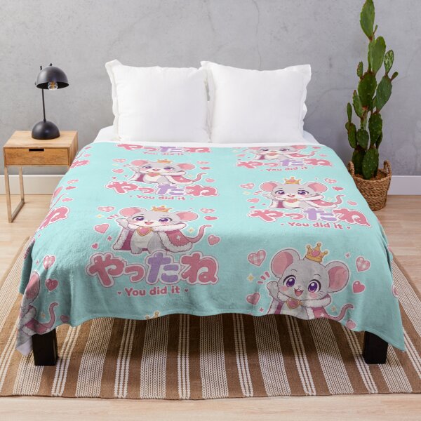 Item preview, Chibi Fancy Rat Japanese 'You did it!' design cute kawaii designed and sold by Vintage Designs +.