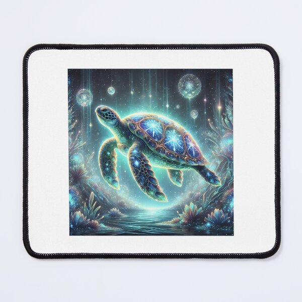 Item preview, Mystical Turtle With Bioluminescent Glow designed and sold by wyli-eblow.