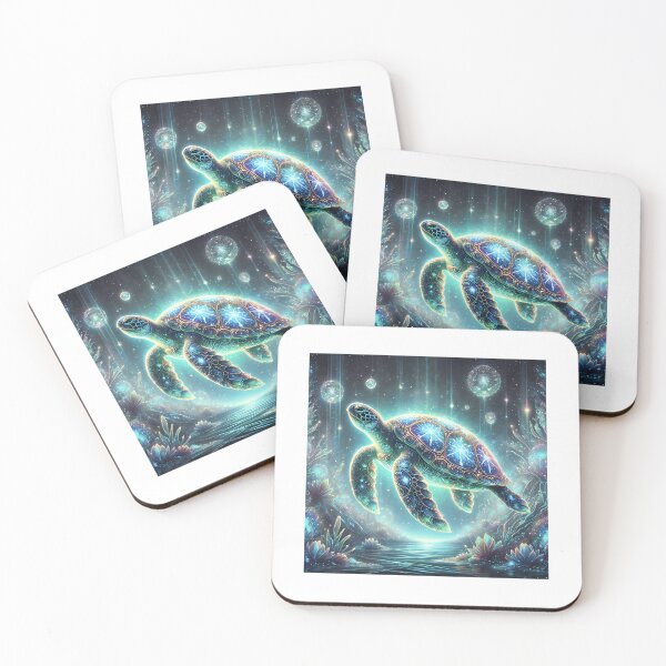 Item preview, Mystical Turtle With Bioluminescent Glow designed and sold by wyli-eblow.