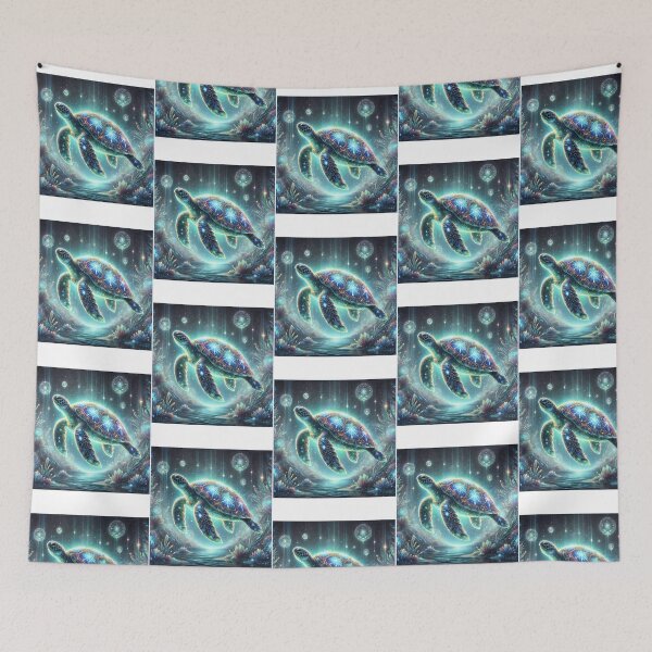 Item preview, Mystical Turtle With Bioluminescent Glow designed and sold by wyli-eblow.