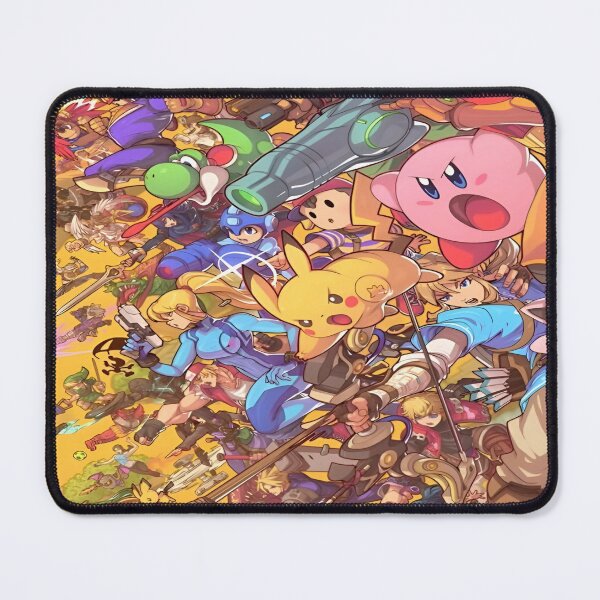 Item preview, An Epic Crossover Adventure Featuring Iconic Video Game Characters from Various Universes Engaged in a Colorful and Dynamic Battle Scene with a Playful Atmosphere designed and sold by Matt_Smith.