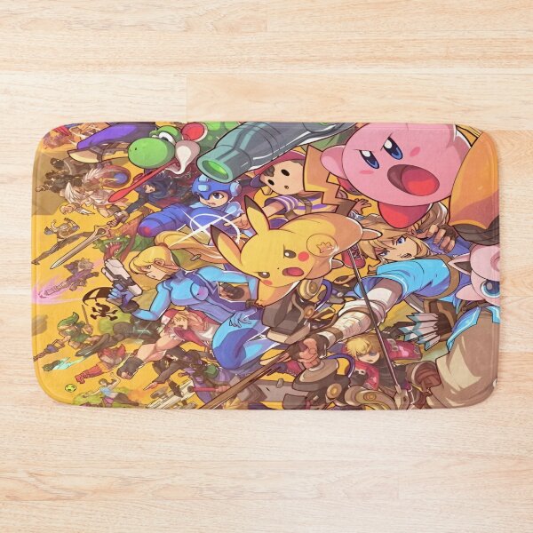 Item preview, An Epic Crossover Adventure Featuring Iconic Video Game Characters from Various Universes Engaged in a Colorful and Dynamic Battle Scene with a Playful Atmosphere designed and sold by Matt_Smith.