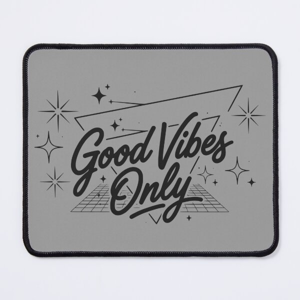 Item preview, Good Vibes Only (Soft Black Text) - Retro 80s Retrowave Typography designed and sold by RetroNeon.