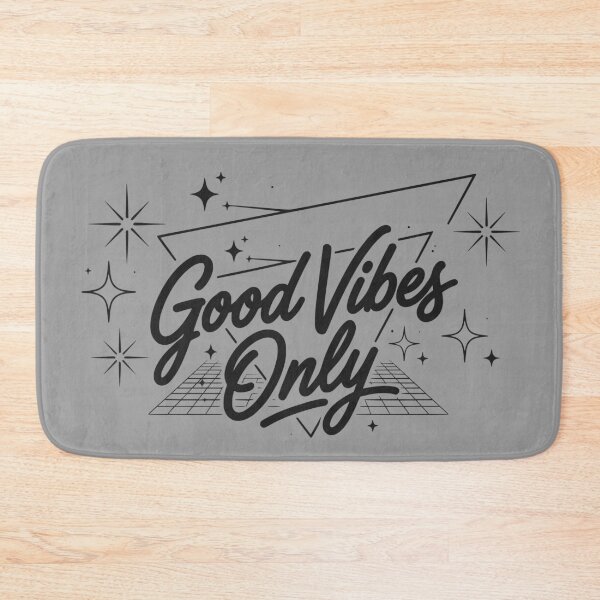 Item preview, Good Vibes Only (Soft Black Text) - Retro 80s Retrowave Typography designed and sold by RetroNeon.