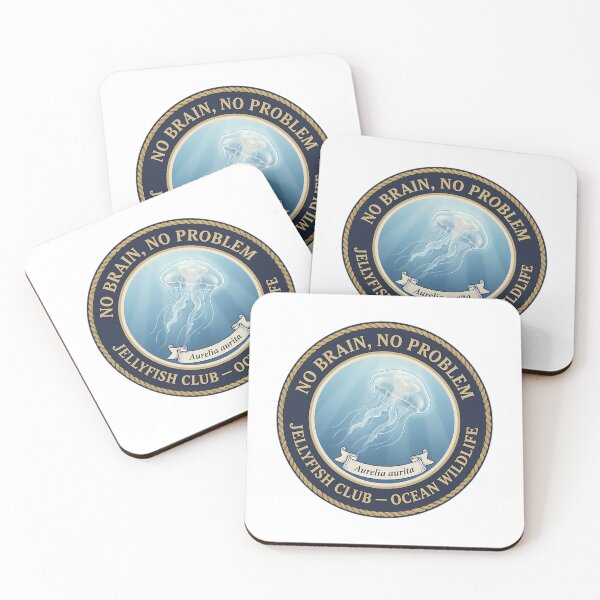 Item preview, No Brain No Problem Jellyfish Humor Badge designed and sold by wyli-eblow.