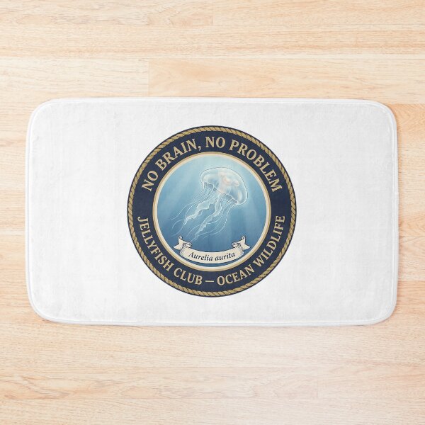 Item preview, No Brain No Problem Jellyfish Humor Badge designed and sold by wyli-eblow.