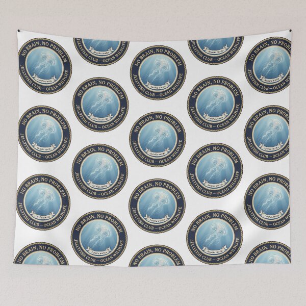 Item preview, No Brain No Problem Jellyfish Humor Badge designed and sold by wyli-eblow.