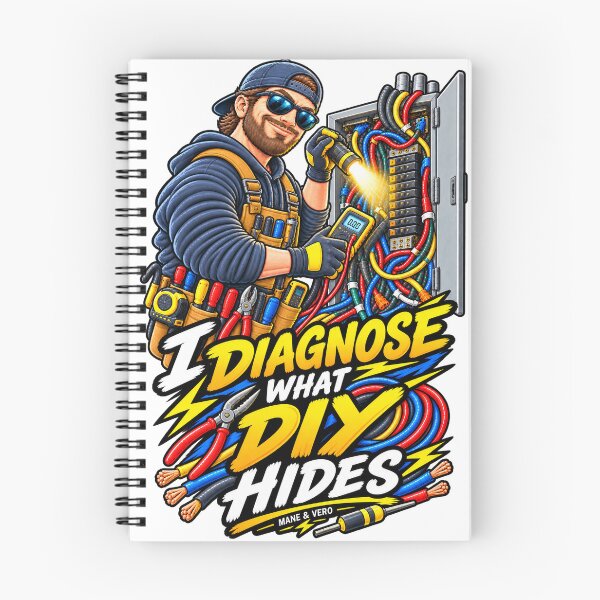 Item preview, I Diagnose What DIY Hides – Electrician Humor designed and sold by Qenlo.