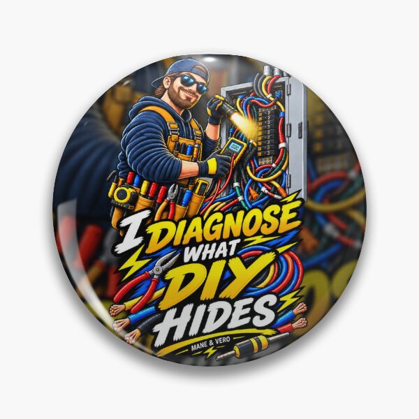 Item preview, I Diagnose What DIY Hides – Electrician Humor designed and sold by Qenlo.