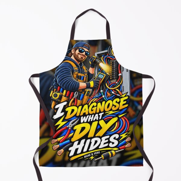 Item preview, I Diagnose What DIY Hides – Electrician Humor designed and sold by Qenlo.