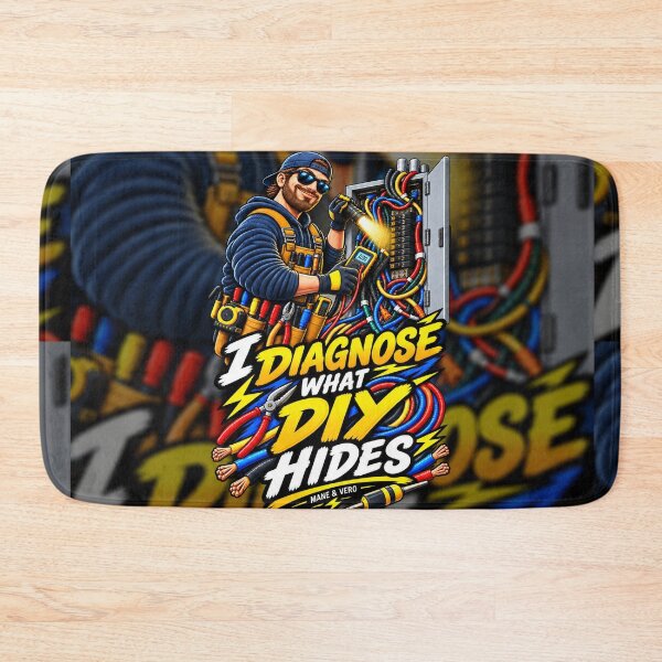 Item preview, I Diagnose What DIY Hides – Electrician Humor designed and sold by Qenlo.