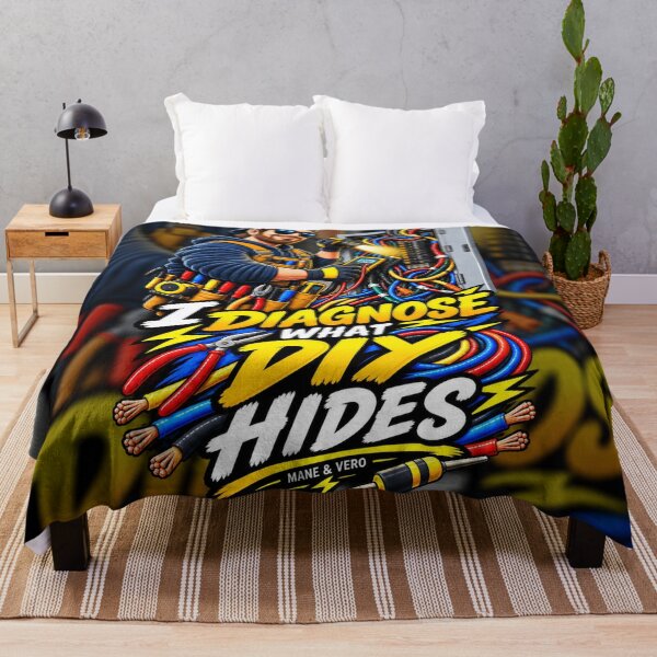 Item preview, I Diagnose What DIY Hides – Electrician Humor designed and sold by Qenlo.
