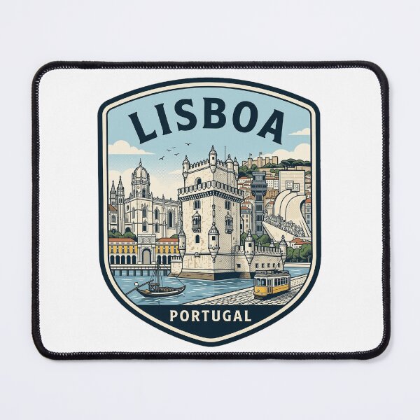 Item preview, Lisboa Portugal Vintage Travel Badge Illustration designed and sold by k3rstman1.
