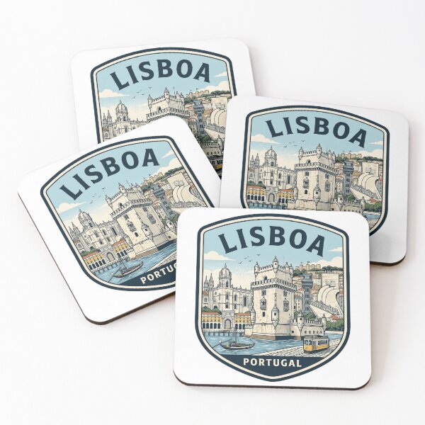 Item preview, Lisboa Portugal Vintage Travel Badge Illustration designed and sold by k3rstman1.