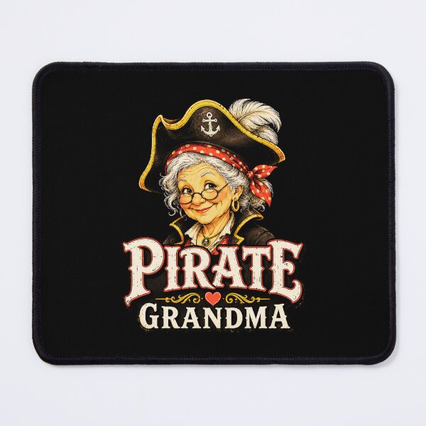 Item preview, pirate Grandma Funny Vintage Nautical Character Art designed and sold by ROUX-ART.