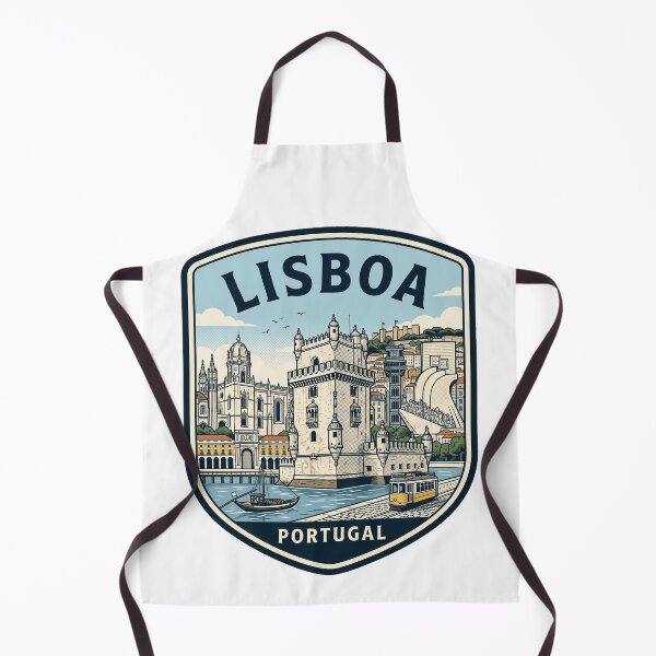 Item preview, Ilustración de una insignia de viaje vintage de Lisboa, Portugal designed and sold by k3rstman1.