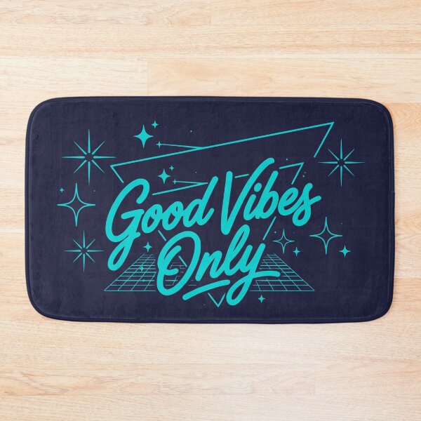 Item preview, Good Vibes Only (Electric Turquoise Text) - Vaporwave Typography & Retro 80s designed and sold by RetroNeon.