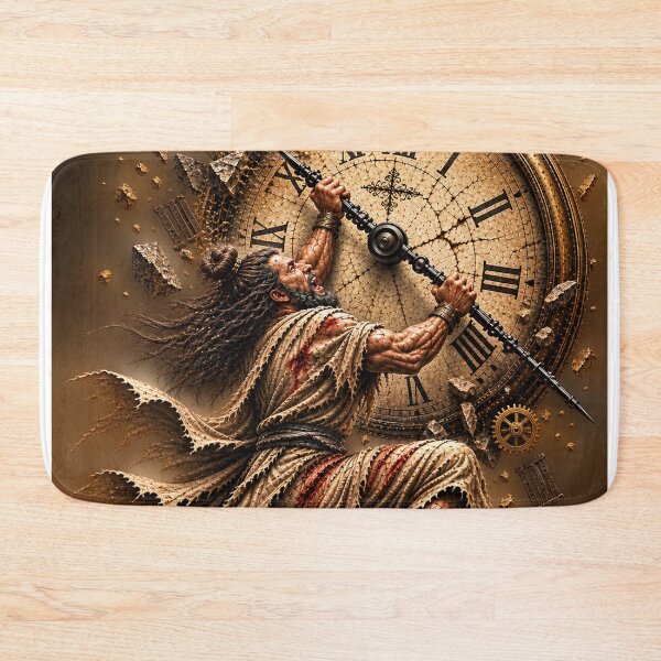 Item preview, Fighting Time – Broken Clock Warrior designed and sold by Qenlo.