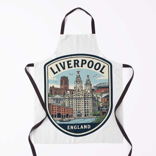 Item preview, Vintage Liverpool England Skyline Travel Badge designed and sold by k3rstman1.