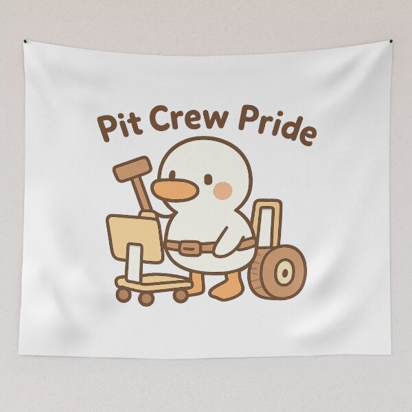 Item preview, Pit Crew Pride Duck Front Ensemble Support designed and sold by Ainbowz-Artwork.