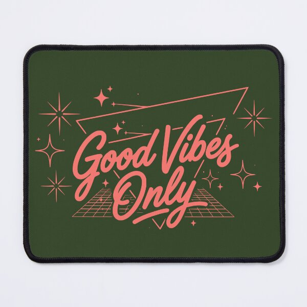 Item preview, Good Vibes Only (Sunset Orange Text) - 70s Retro Typography & Vintage Vibe designed and sold by RetroNeon.
