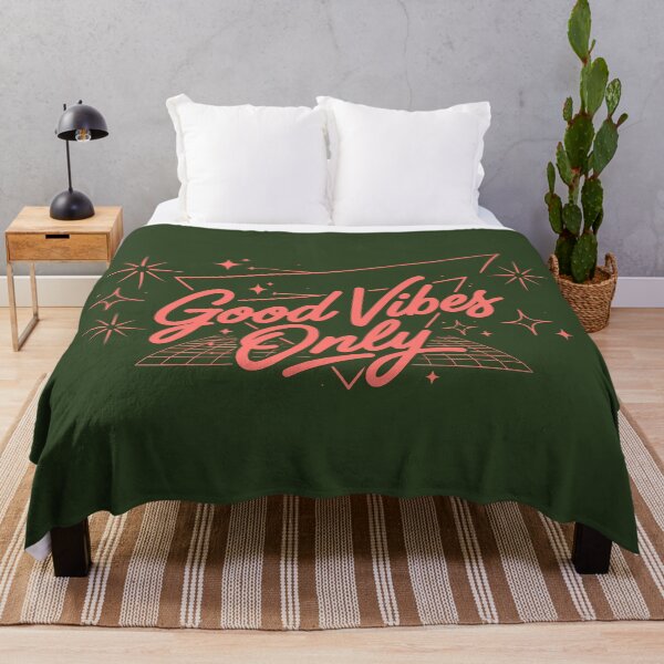 Item preview, Good Vibes Only (Sunset Orange Text) - 70s Retro Typography & Vintage Vibe designed and sold by RetroNeon.