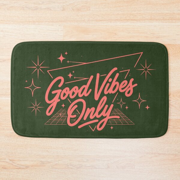 Item preview, Good Vibes Only (Sunset Orange Text) - 70s Retro Typography & Vintage Vibe designed and sold by RetroNeon.