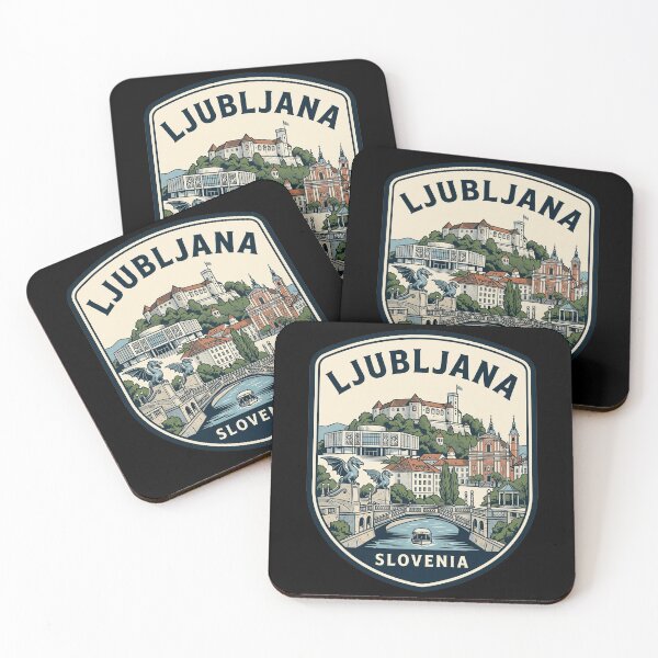 Item preview, Ljubljana Slovenia Vintage Travel Emblem designed and sold by k3rstman1.