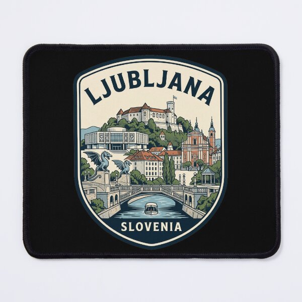 Item preview, Ljubljana Slovenia Vintage Travel Emblem designed and sold by k3rstman1.