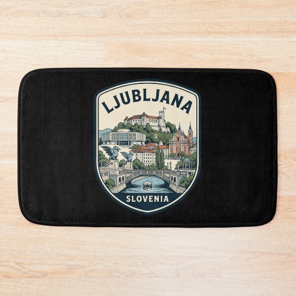 Item preview, Ljubljana Slovenia Vintage Travel Emblem designed and sold by k3rstman1.