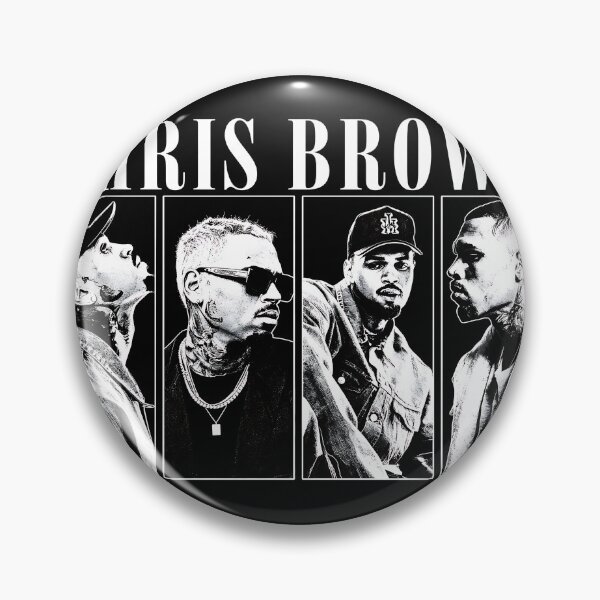 Artikelvorschau, Breezy Chris Brown Schwarz-Weiß-Porträt-Collage-Grafik entworfen und verkauft von jundobays.