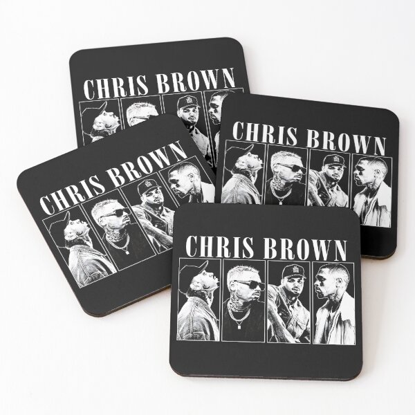Item preview, Breezy Chris Brown Black And White Portrait Collage Graphic designed and sold by jundobays.