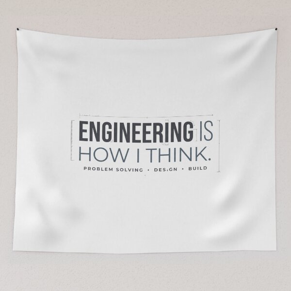 Item preview, Engineering Is How I Think | Engineering Student designed and sold by Amr Darwish Graphic designer.