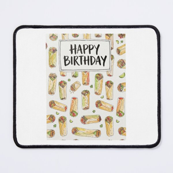 Item preview, Burrito birthday cake funny prank meme gift weird designed and sold by CheeseBlueprint.