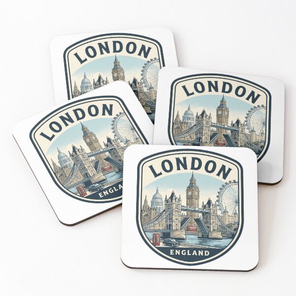Item preview, Vintage London England Travel Emblem Skyline designed and sold by k3rstman1.