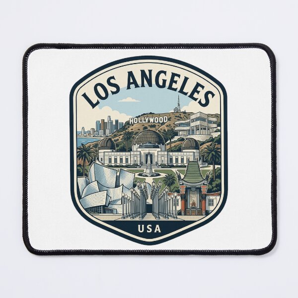 Item preview, Los Angeles California Vintage Travel Badge designed and sold by k3rstman1.